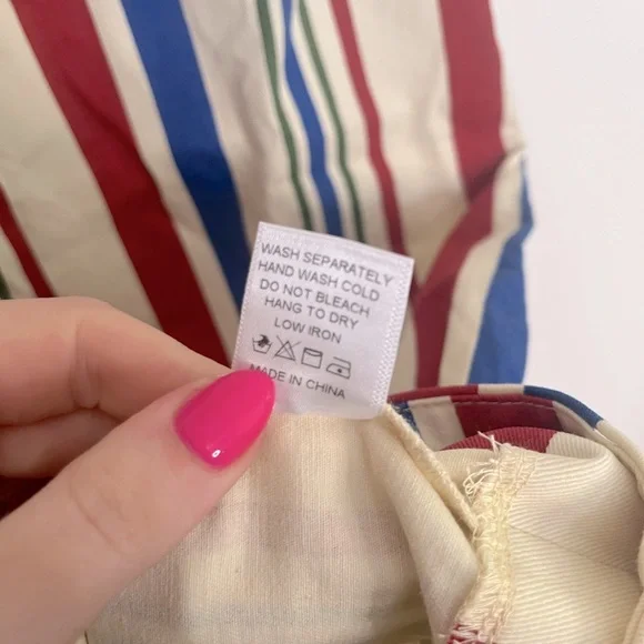 NWT Pomander Place American Striped Kira Mini Dress - Picture 12 of 12